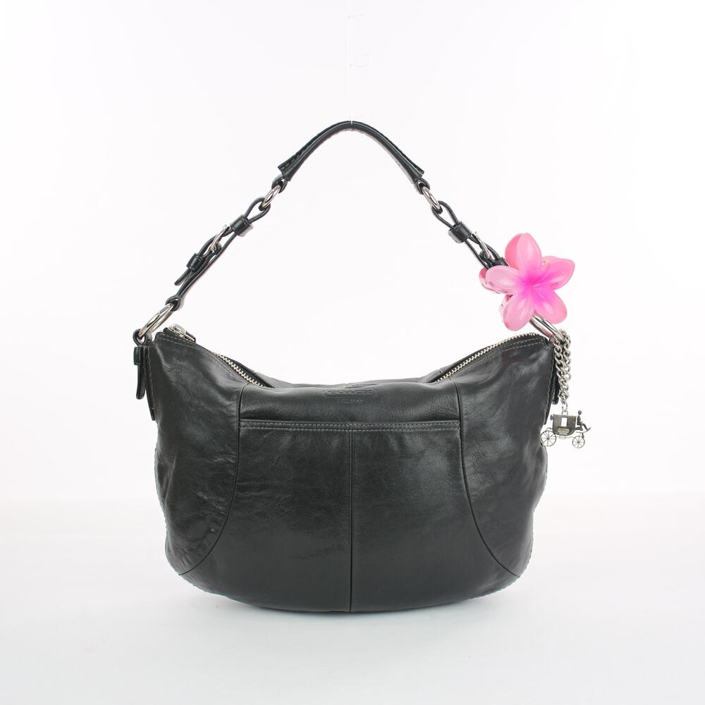 Coach Vintage Y2K Black Leather Soho Hobo Shoulder Bag